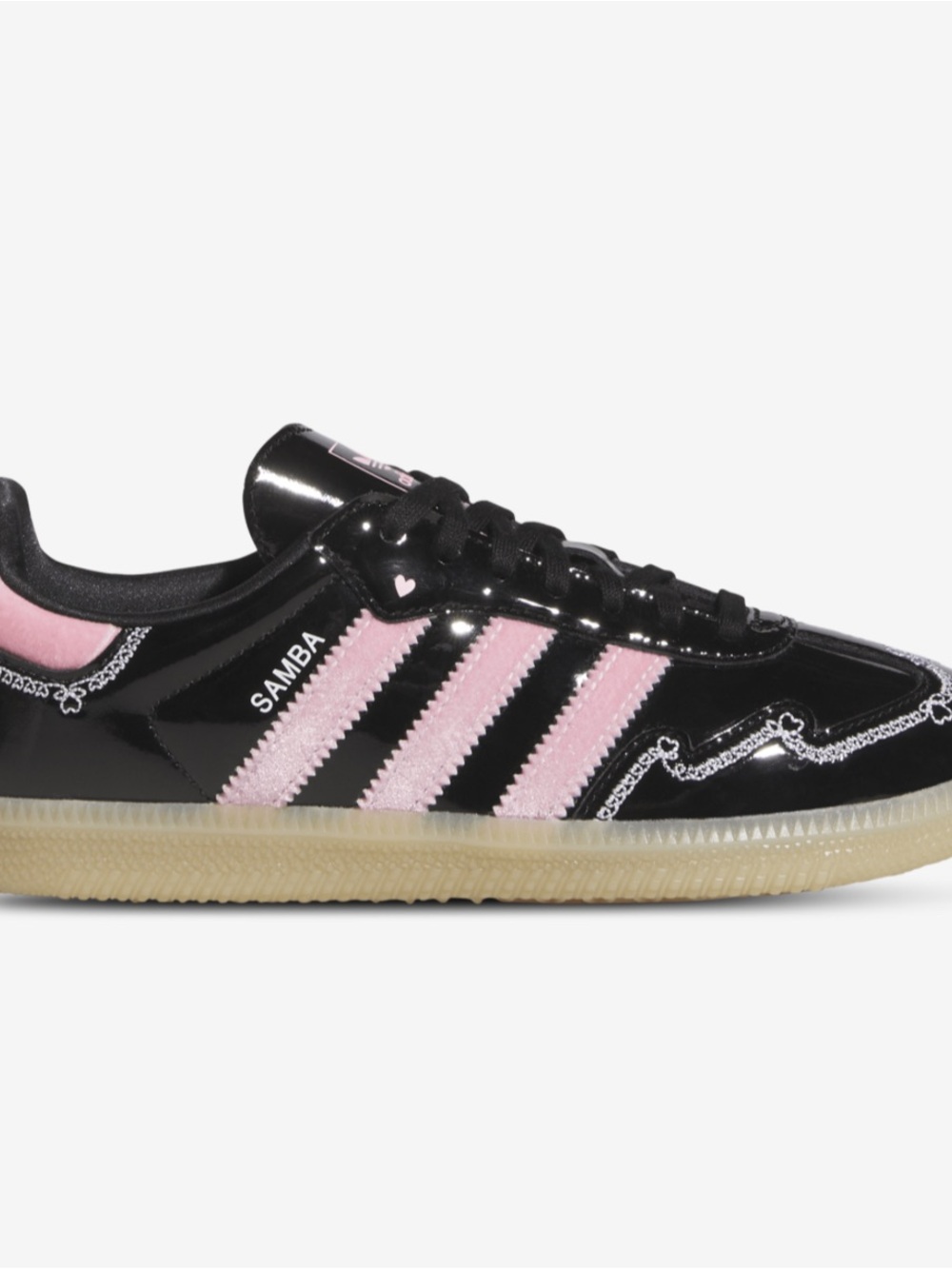 adidas Samba Sneakers in Black & Pink adidas Originals Samba OG preschool and GS - Picture 7 of 7